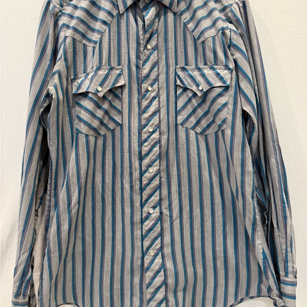 Men's Blue Striped Shirt